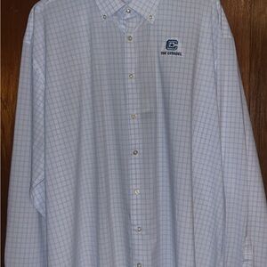 The Citadel Men's White Checkered Button Down Shirt